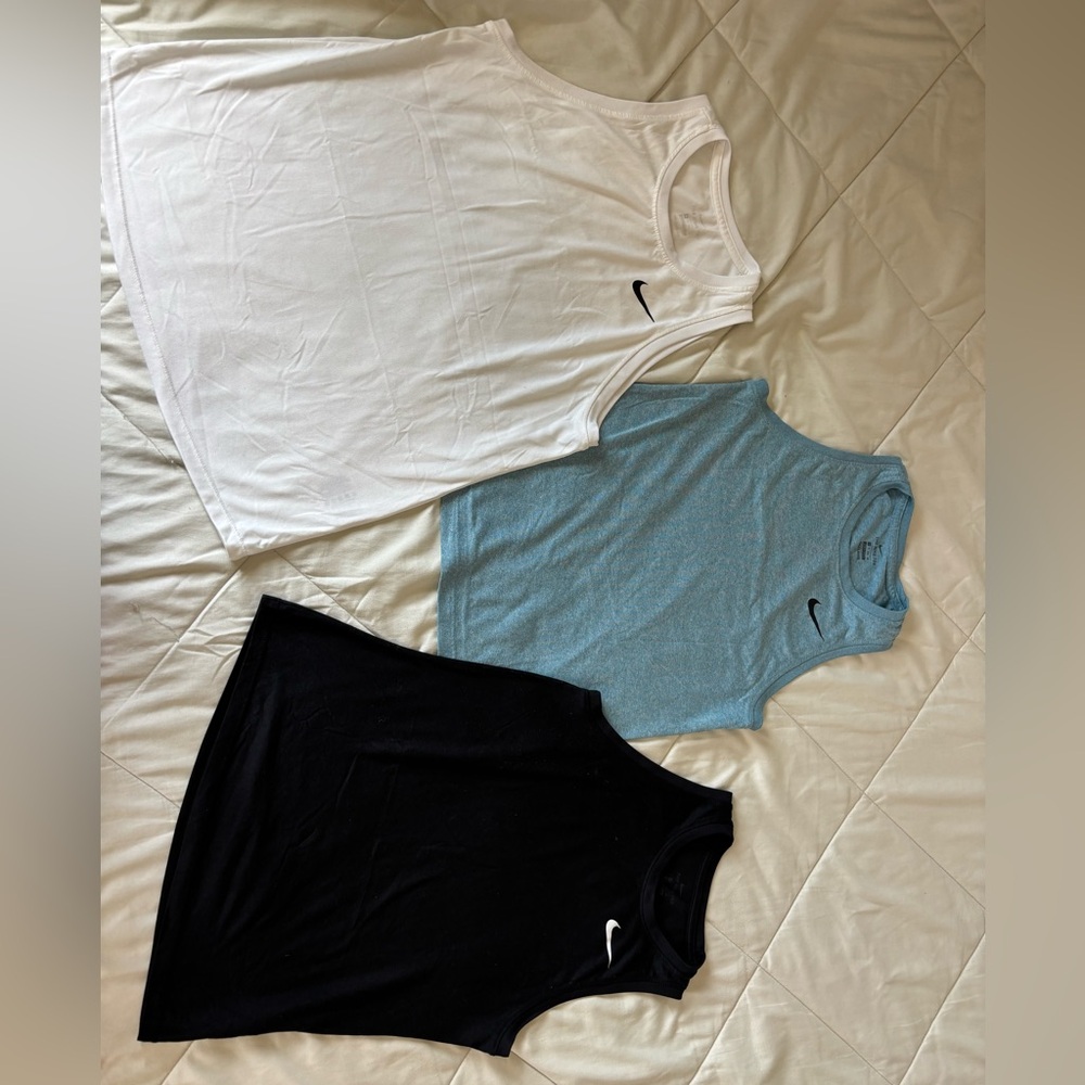 Nike White, Blue, and Black Tees